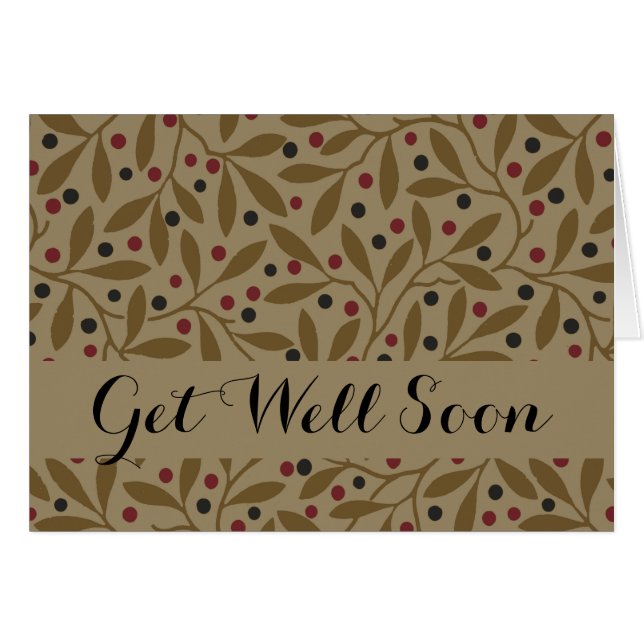 Leaf Berry Classic Colourful Pretty Pattern Art (Front Horizontal)