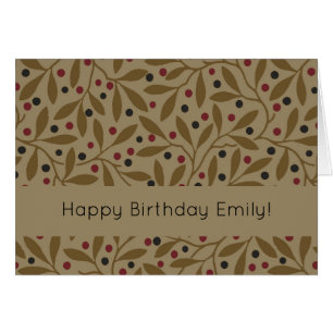 Leaf Berry Classic Colourful Pretty Pattern Art