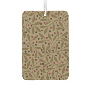 Leaf Berry Classic Colourful Pretty Pattern Art Air Freshener