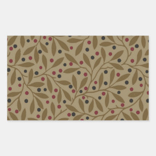 Leaf Berry Classic Colourful Pretty Pattern Art Sticker