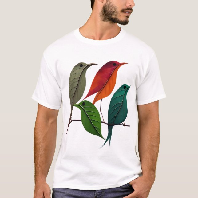 Leaf Birds Harmony T-Shirt (Front)