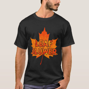 Leaf Blower Autumn Funny Halloween Matching Couple T-Shirt
