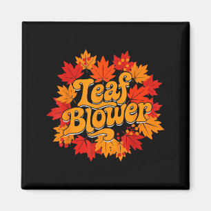Leaf Blower Autumn Season Falling Leaves Cleanup G Magnet