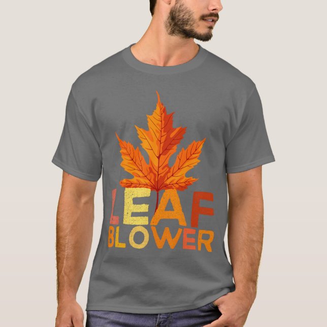 Leaf Blower Halloween - print T-Shirt (Front)