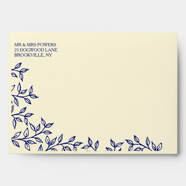 Leaf Border Envelopes (Front)