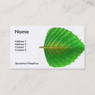 leaf business card