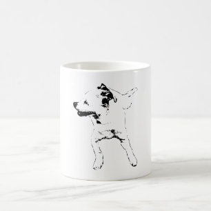 Leaf-Chase Pivot, Grinning Pup Coffee Mug