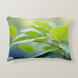 Leaf Close-up Calm Tranquil Nature Season Accent Pillow