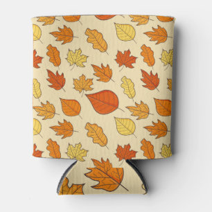 Leaf Concept: Autumn Symbol Pattern Can Cooler