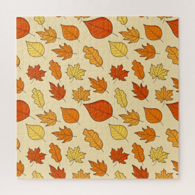 Leaf Concept: Autumn Symbol Pattern Jigsaw Puzzle (Vertical)