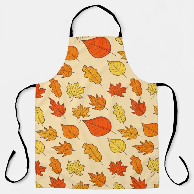 Leaf Concept Pattern. Leaf Fall and Autumn Symbol, Apron (Front)
