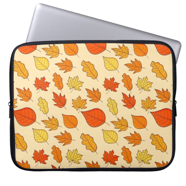 Leaf Concept Pattern. Leaf Fall and Autumn Symbol, Laptop Sleeve (Front)