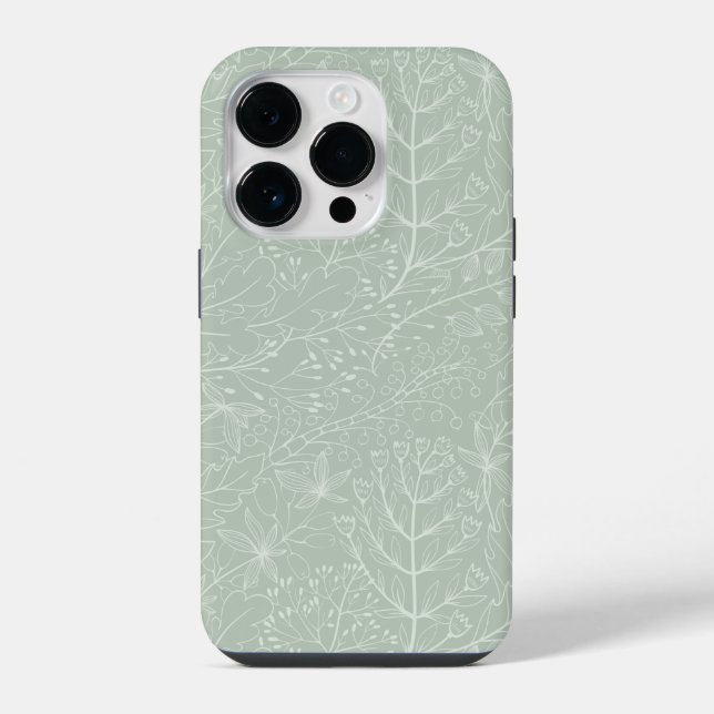Leaf design iphone cases 14 pro (Back)