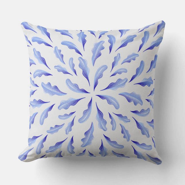 Leaf design patterns  throw pillow (Front)