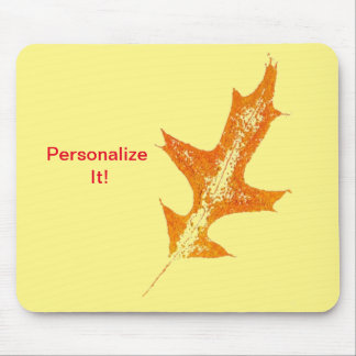Leaf direct relief Nature Prints Mousepad