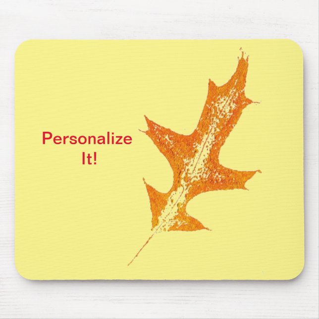 Leaf direct relief Nature Prints Mousepad (Front)