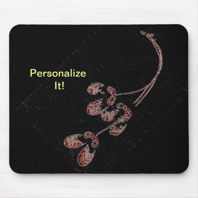 Leaf direct relief Nature Prints Mousepad (Front)