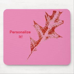 Leaf direct relief Nature Prints Mousepad