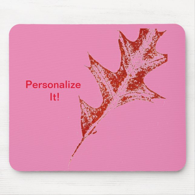 Leaf direct relief Nature Prints Mousepad (Front)