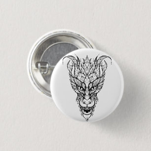 Leaf Dragon 1 Inch Round Button