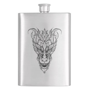 Leaf Dragon Hip Flask
