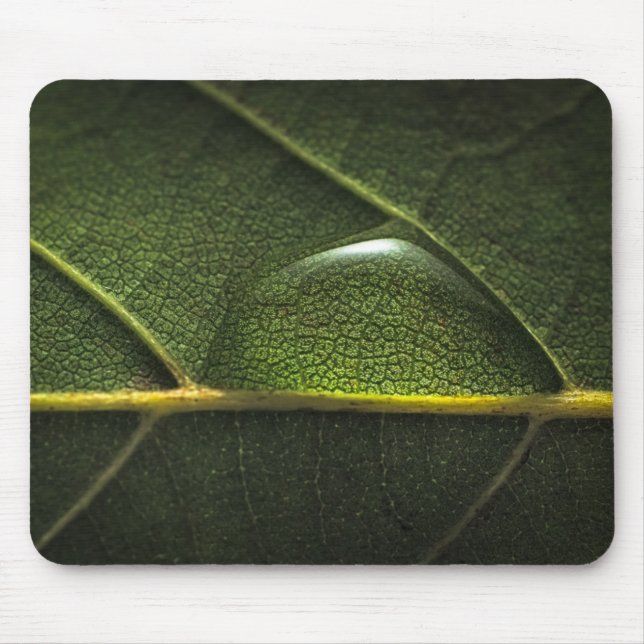 Leaf Droplets Mouse Pad (Front)