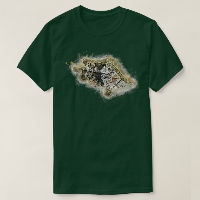 Leaf fish Monocirrhus polyacanthus T-Shirt (Design Front)