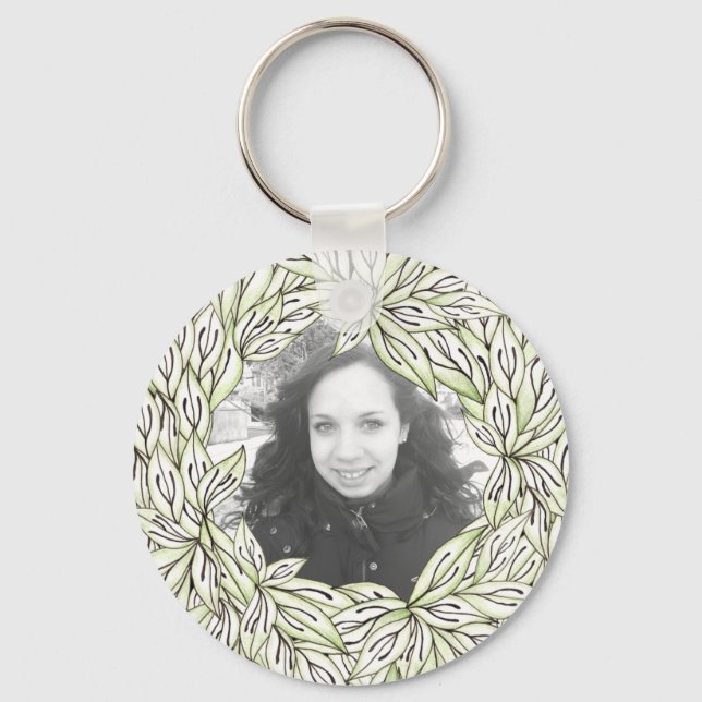 Leaf Frame Keychain (Front)