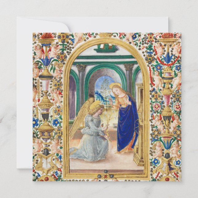 Leaf from a Book of Hours  Holiday card (Front)