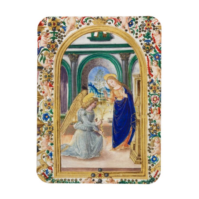 Leaf from a Book of Hours   Magnet (Vertical)