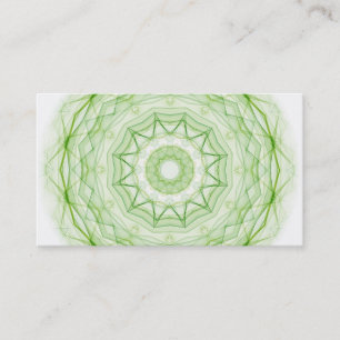 Leaf Green Spiderweb Business Card