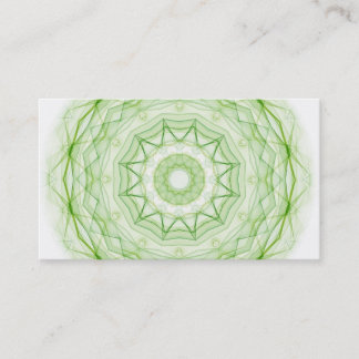 Leaf Green Spiderweb Business Card