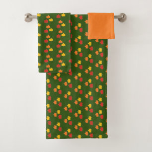 Leaf/halloween/Autumn Bath Towel Set