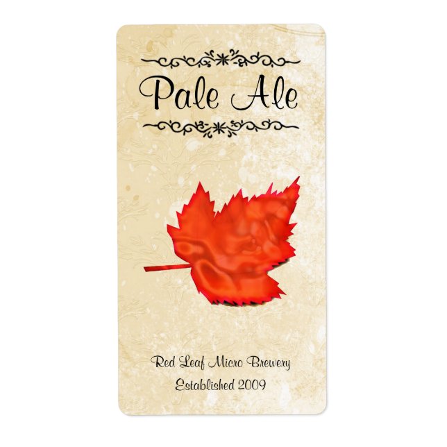 Leaf Home brewed beer Labels (Front)
