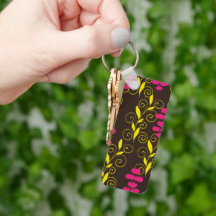 leaf keychain