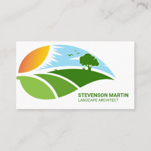 Leaf Landscape Graphics   Gardener Business Card