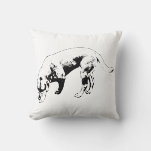 Leaf-Lined Path Companion Throw Pillow