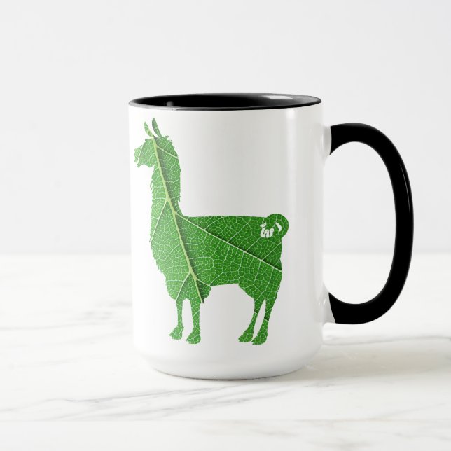 Leaf Llama Mug (Right)