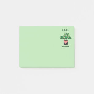 Leaf Me Alone Funny Sarcastic Quote Gardener's Post-it Notes