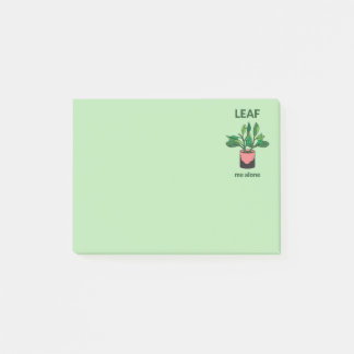 Leaf Me Alone Funny Sarcastic Quote Gardener's Post-it Notes
