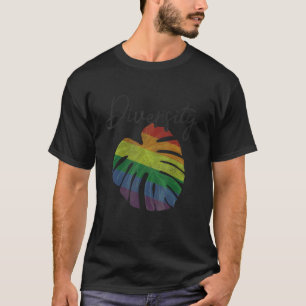 Leaf Monstera Deliciosa Rainbow Plant Monstera Lgb T-Shirt