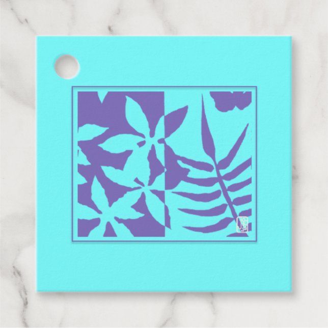 Leaf Motif Gift Tags (Front)