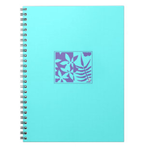 Leaf Motif Spiral Photo Notebook