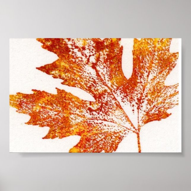 Leaf Nature Print Mini-Poster (Front)