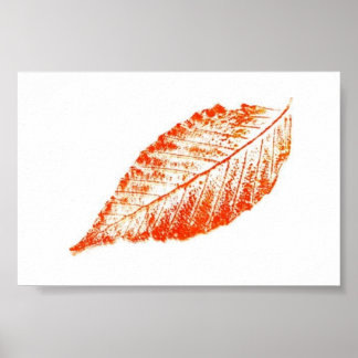 Leaf Nature Print Mini-Poster