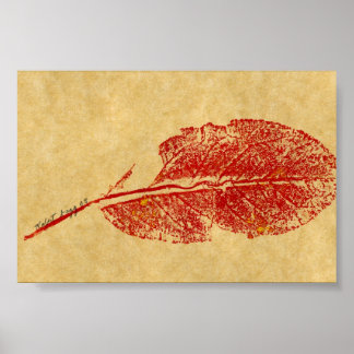 Leaf Nature Print Mini-Poster