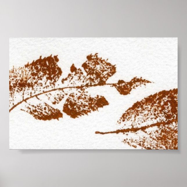 Leaf Nature Print Mini-Poster (Front)