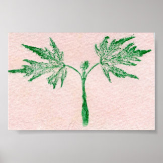 Leaf Nature Print Mini-Poster