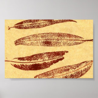 Leaf Nature Print Mini-Poster