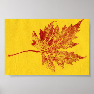 Leaf Nature Print Mini-Poster